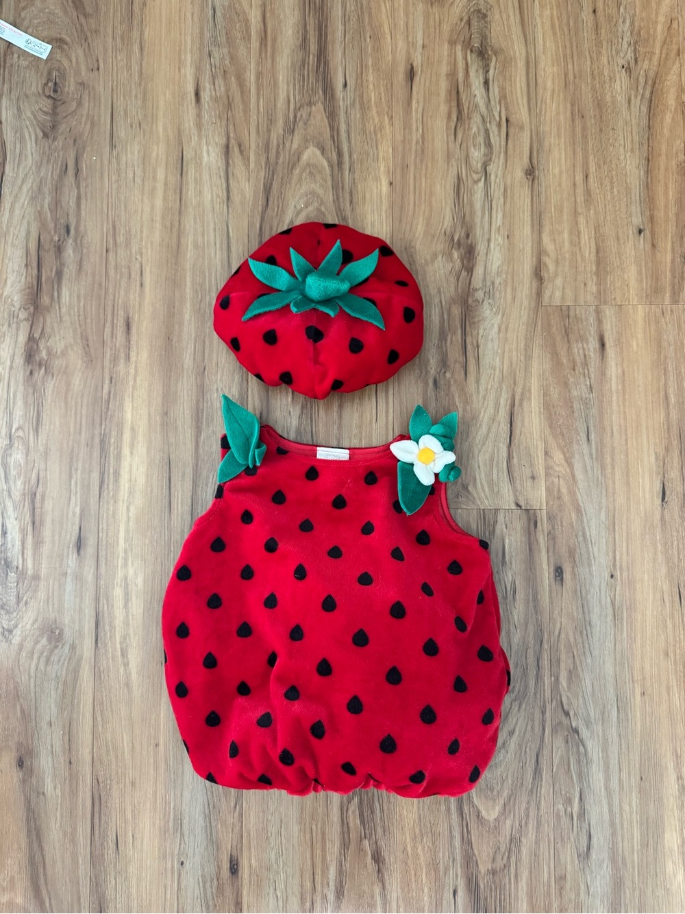 Baby Strawberry Costume with Hat